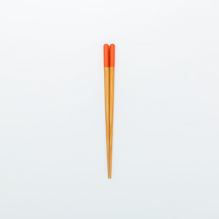ヤマチク 新がんこ箸(ネイビー・パープル・レッド・オレンジ/23cm/食洗機対応)