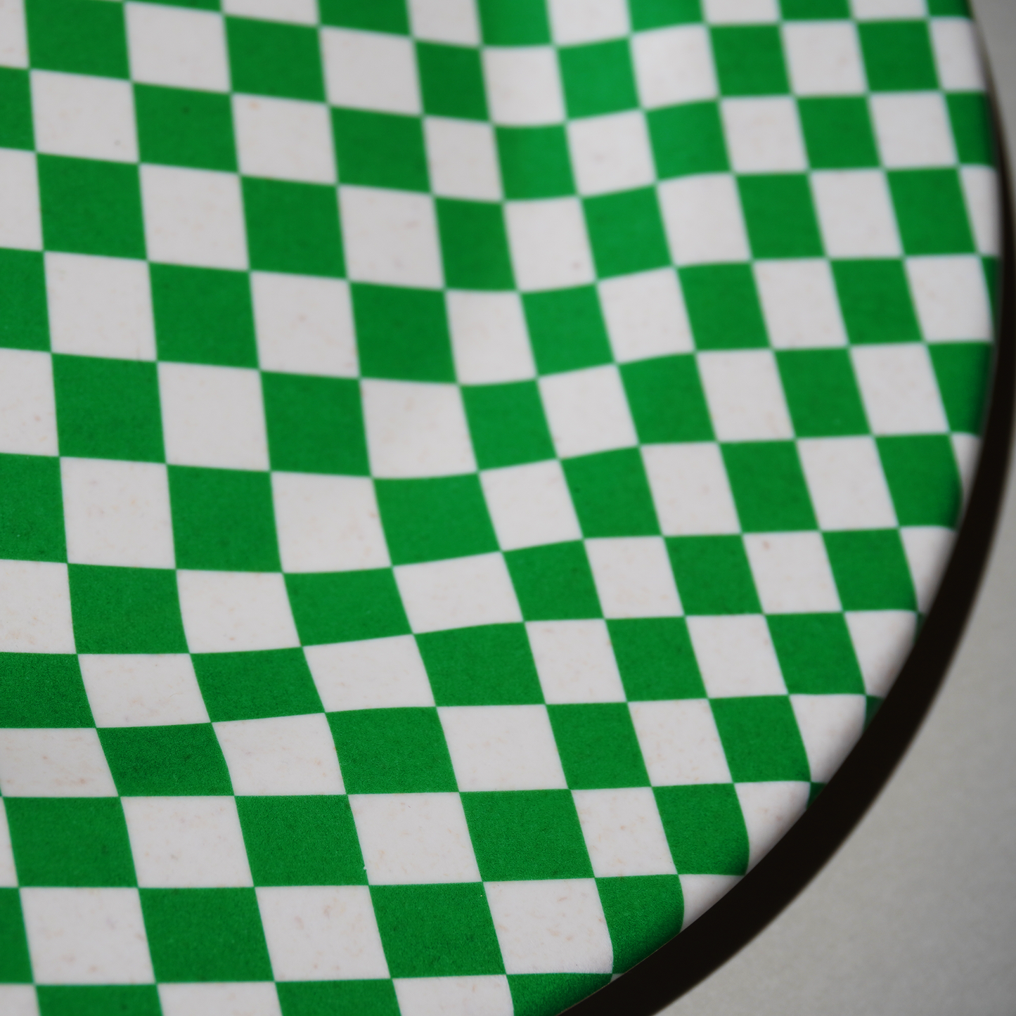MARINA & MITSUKO プレート(Green Check /17.4cm)