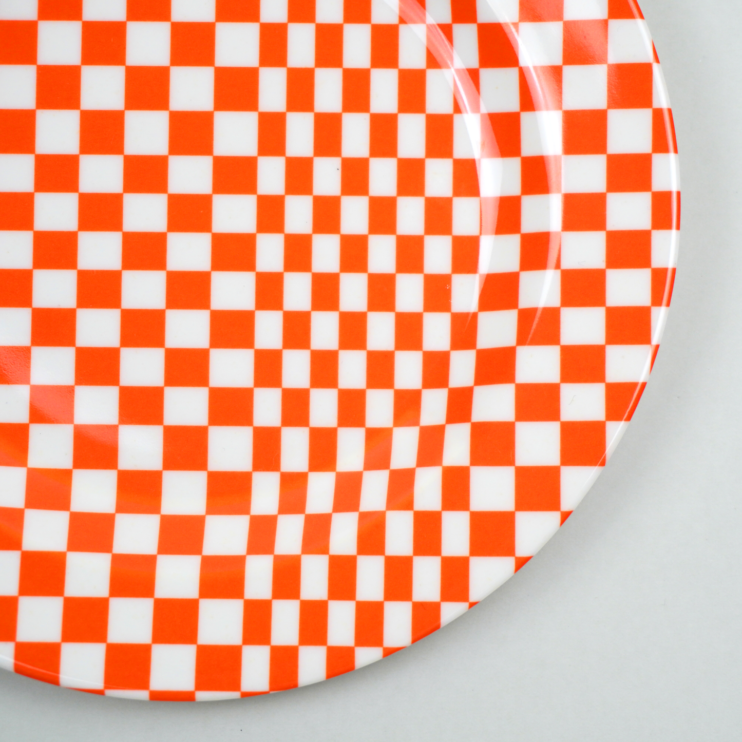 MARINA & MITSUKO プレート（Orange Check /17.4cm）