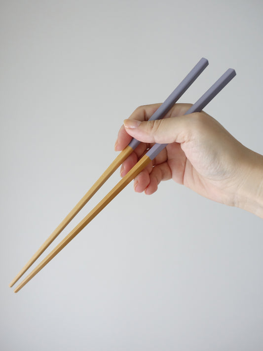 ヤマチク ちいさめの菜箸（ピンク・ライトブルー・パープル/26.5cm/食洗機対応）