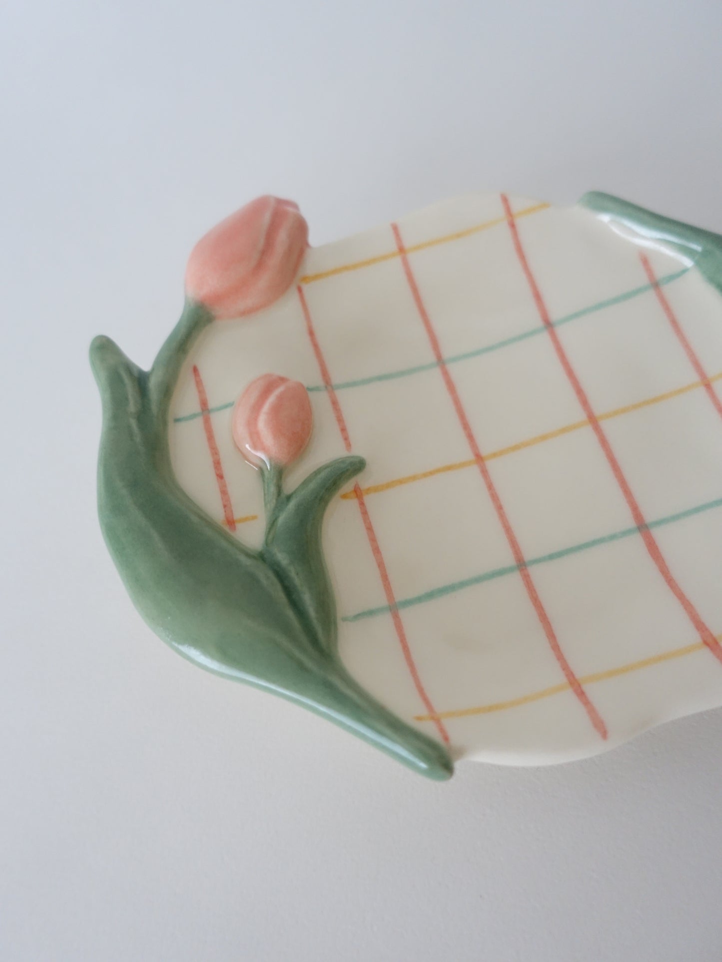 オオヤサイリ チューリップ小皿（pink）