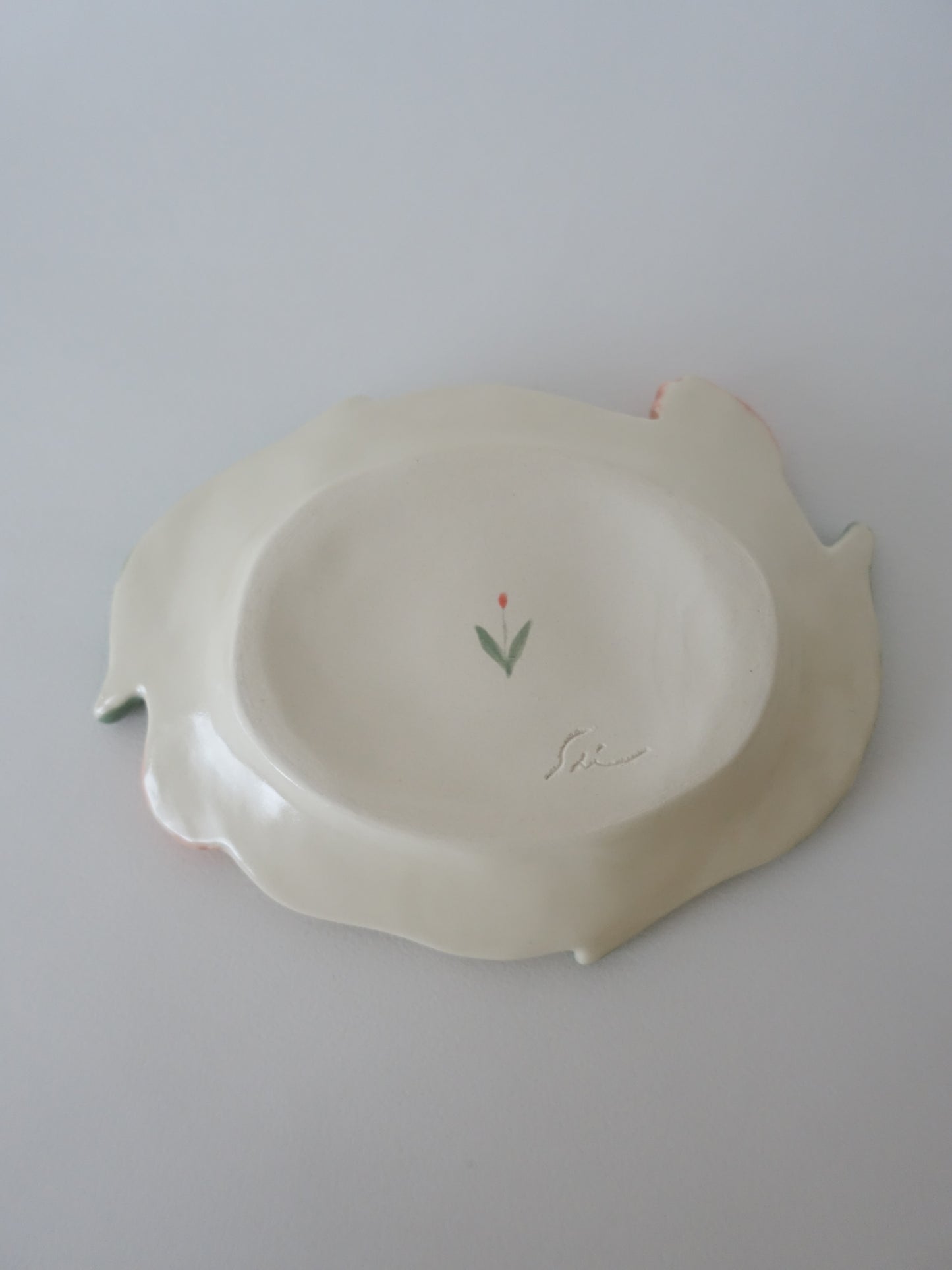 オオヤサイリ チューリップ小皿（pink）