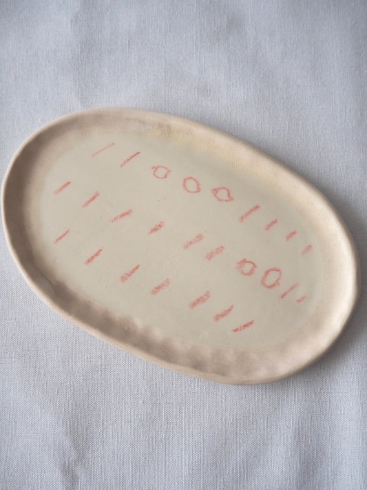 小黒ちはる　オーバル皿　C