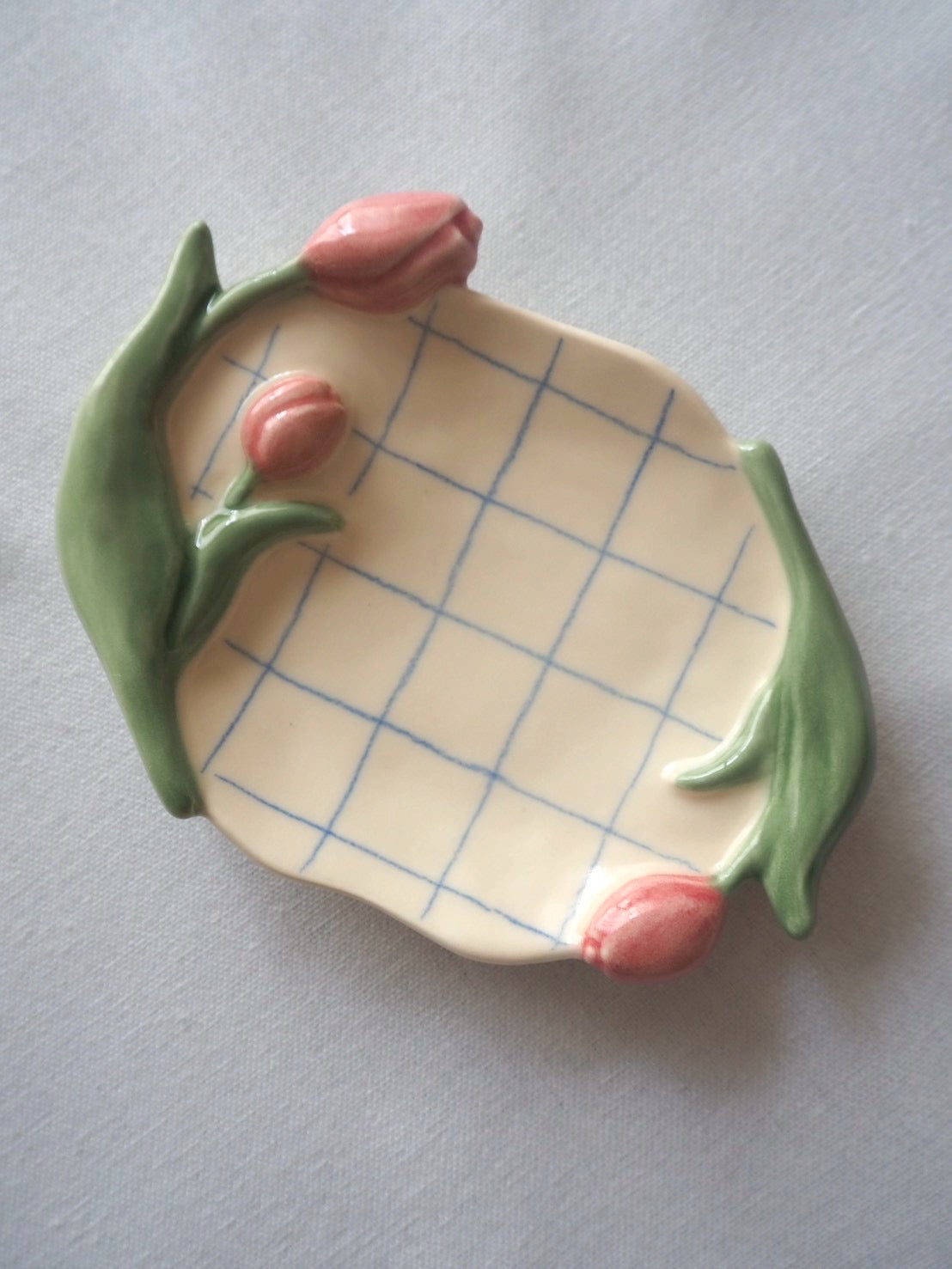 オオヤサイリ チューリップ小皿（pink）