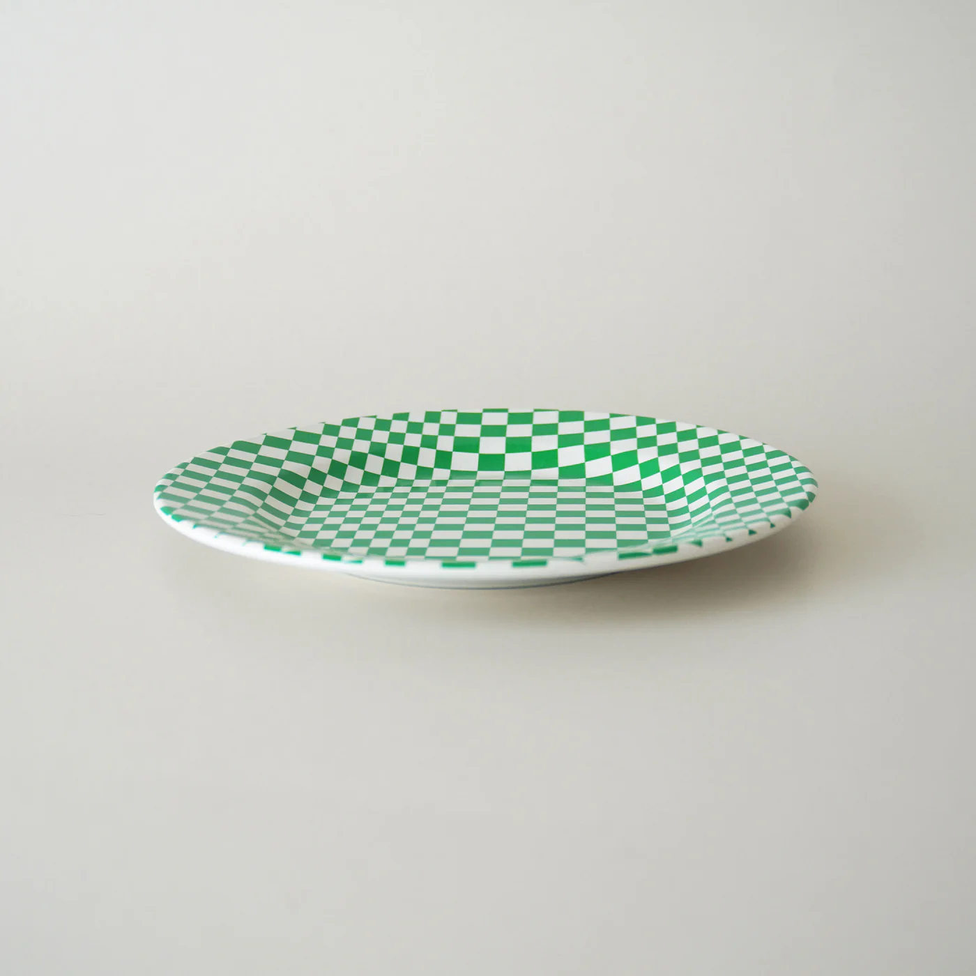 MARINA & MITSUKO プレート（Green Check /17.4cm）