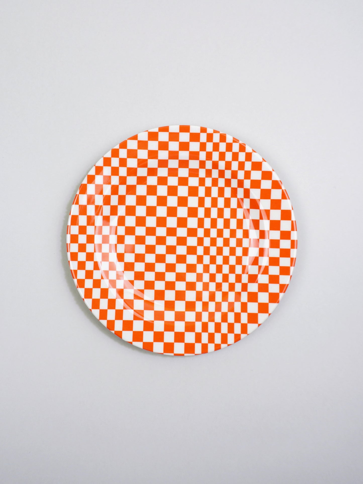 MARINA & MITSUKO プレート（Orange Check /17.4cm）