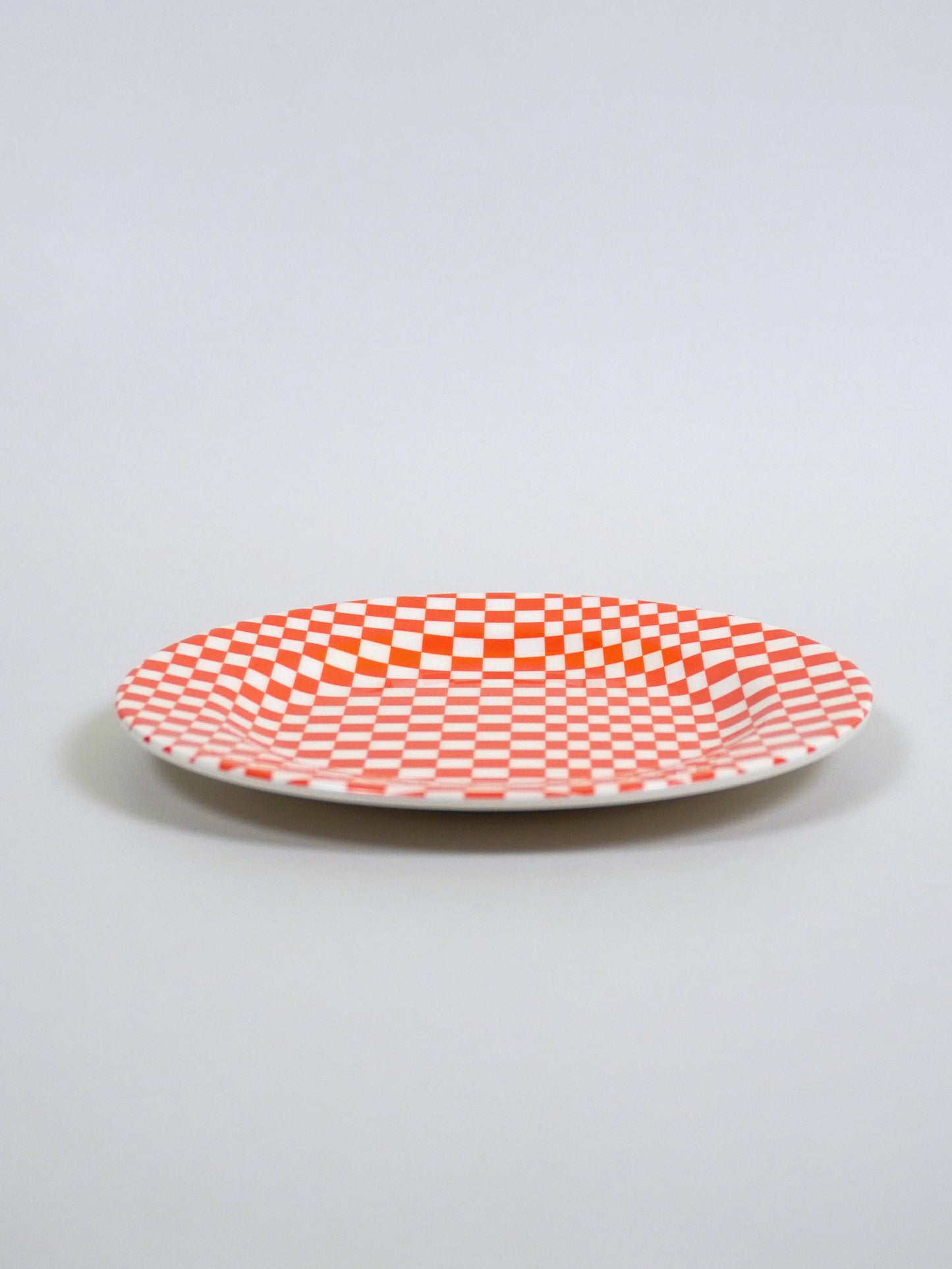 MARINA & MITSUKO プレート（Orange Check /17.4cm）